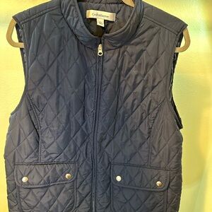 Croft & Barrow Navy Quilted Vest